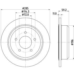 JEEP Bremsscheibe von MINTEX