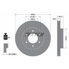 Bremsscheibe von TEXTAR