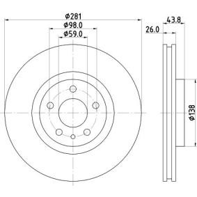 Comprar Disco de freno de MINTEX MDC2563 a bajo precio de 90,28 €