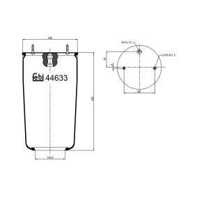 Comprar Fuelle, suspensión neumática de FEBI BILSTEIN 44633 a bajo precio de 80,07 €