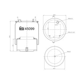 Compre Fole, suspensão pneumática da FEBI BILSTEIN 45099 a um preço baixo por 92,10 €
