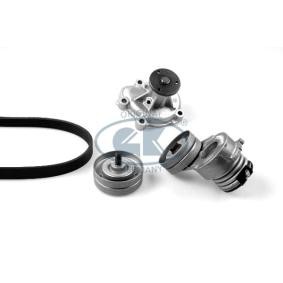 Wasserpumpe + Keilrippenriemensatz K980753D von GK günstig für 206,22 € online kaufen