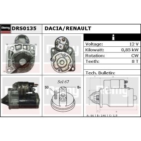 Anlasser für DACIA von DELCO REMY