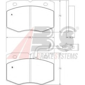 Acquista Kit pastiglie freni da A.B.S. 36843 a buon mercato per soli 31,50 €