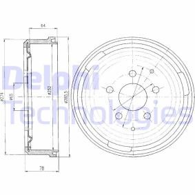 Achetez des Tambour de frein DELPHI BF184 à prix pour 44,07 €