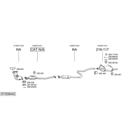 Køb Mellempotte af BOSAL 282-719 til den lave pris 370,49 DKK