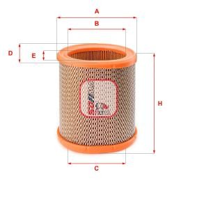 Luftfilter S 7258 A für BERLINGO Pritsche/Fahrgestell (B9) für 10,29 CHF