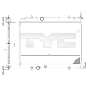Achetez des Radiateur du moteur TYC 705-0027 à prix pour 88,98 €