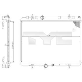 Achetez des Radiateur du moteur TYC 726-0011 à prix pour 83,48 €