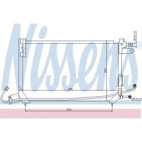 Compre Condensador de ar condicionado de NISSENS online para Jetta II (19E, 1G2, 165) a preços moderados