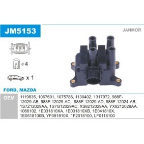 Acquista Bobina d'accensione da JANMOR JM5153 a buon mercato per soli 33,89 €