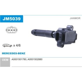 Zündspule für MERCEDES-BENZ von JANMOR