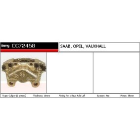 Bremssattel für VAUXHALL von DELCO REMY