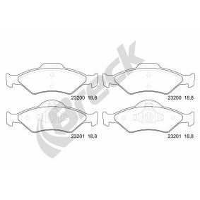 Compre Pastilhas de travão da BRECK 23200 00 702 00 a um preço baixo por 36,89 €