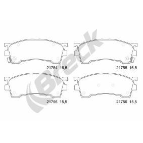 Compre Pastilhas de travão da BRECK 21755 00 701 10 a um preço baixo por 42,35 €