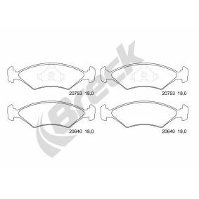 Compre Pastilhas de travão da BRECK 20753 00 701 00 a um preço baixo por 22,50 €