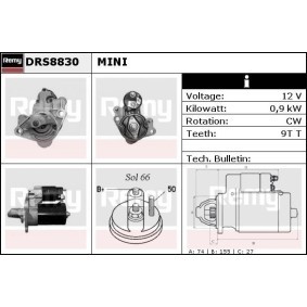 Köp Startmotor av DELCO REMY DRS8830 till det låga priset 1365,49 kr