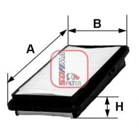 Luftfilter S 2340 A für CIVIC VII Hatchback (EU, EP, EV) für 12,77 CHF