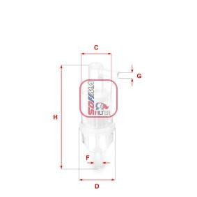 Kraftstofffilter S 1013 B für KORANDO Cabrio (KJ) für 2,63 CHF