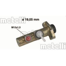 Köp Huvudbromscylinder av METELLI 05-0015 till det låga priset 193,19 kr