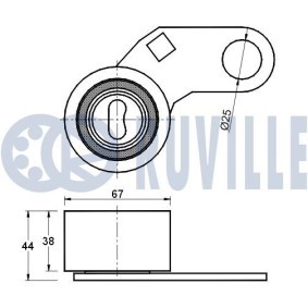 Umlenk- / Führungsrolle, Keilrippenriemen für FIAT von RUVILLE