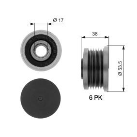 Achetez des Poulie roue libre, alternateur GATES OAP7081 à prix pour 35,89 €