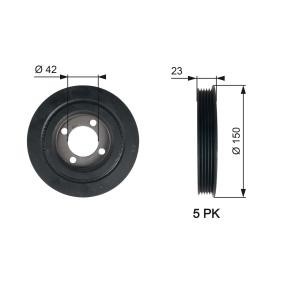 Acquista Puleggia cinghia albero a gomiti da GATES TVD1026 a buon mercato per soli 71,96 €