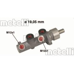 Achetez des Maître-cylindre de frein METELLI 05-0472 à prix pour 109,14 €