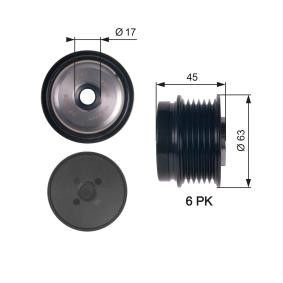 Comprar Rueda libre de alternador de GATES OAP7141 a bajo precio de 69,63 €