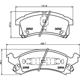 Achetez des Plaquettes de frein MINTEX MDB2398 à prix pour 51,87 €