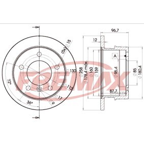 Comprar Disco de freno de FREMAX BD-0184 a bajo precio de 36,88 €