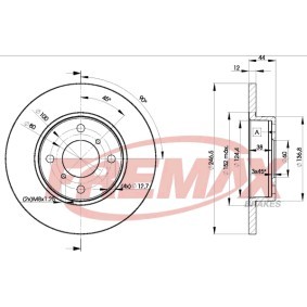 Bremsscheibe für VAUXHALL von FREMAX