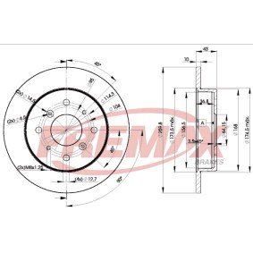 Bremsscheibe für MG von FREMAX