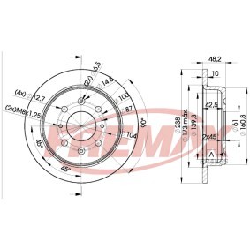 Bremsscheibe für MG von FREMAX