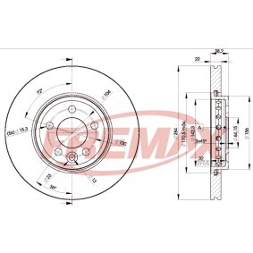 Bremsscheibe für MG von FREMAX