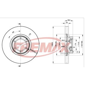 Bremsscheibe für VAUXHALL von FREMAX