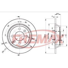 Comprar Disco de freno de FREMAX BD-1543 a bajo precio de 43,04 €