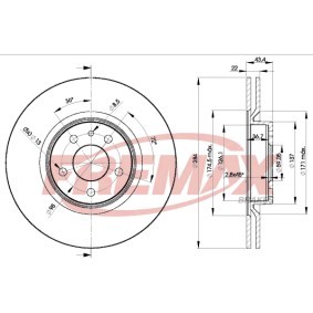 Comprar Disco de freno de FREMAX BD-1548 a bajo precio de 82,79 €