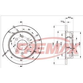 Bremsscheibe für MG von FREMAX