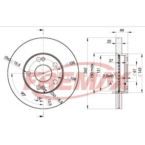 Comprar Disco de freno de FREMAX BD-2233 a bajo precio de 63,38 €