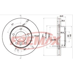 Comprar Disco de freno de FREMAX BD-2519 a bajo precio de 86,99 €