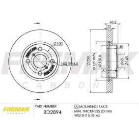 Comprar Disco de freno de FREMAX BD-2894 a bajo precio de 64,25 €
