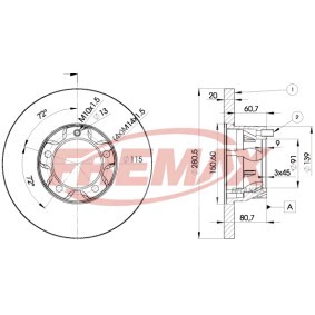Comprar Disco de freno de FREMAX BD-3017 a bajo precio de 44,89 €