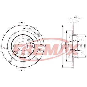 Acquista Disco freno da FREMAX BD-3257 a buon mercato per soli 39,33 €