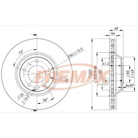 Comprar Disco de freno de FREMAX BD-3323 a bajo precio de 72,95 €
