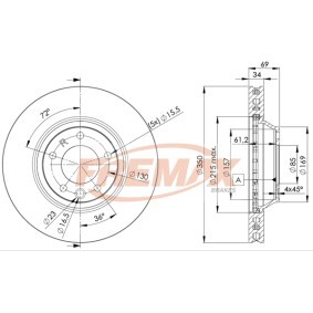 Comprar Disco de freno de FREMAX BD-3324 a bajo precio de 72,95 €