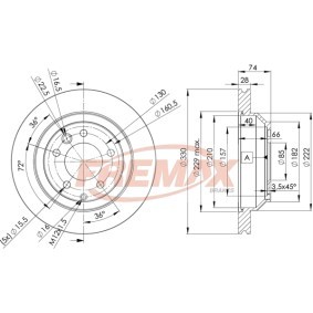 Comprar Disco de freno de FREMAX BD-3328 a bajo precio de 103,53 €