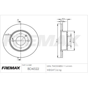Bremsscheibe von FREMAX