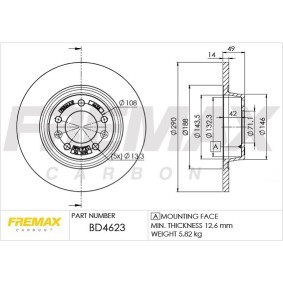 Comprar Disco de freno de FREMAX BD-4623 a bajo precio de 87,79 €