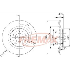 Comprar Disco de freno de FREMAX BD-4644 a bajo precio de 76,78 €